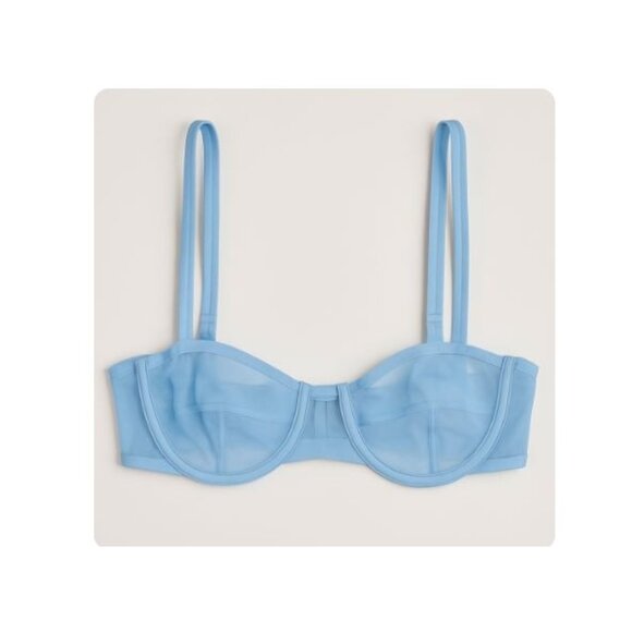 NWOT CUUP The Balconette Mesh in Sky Blue - 30B - Picture 1 of 5